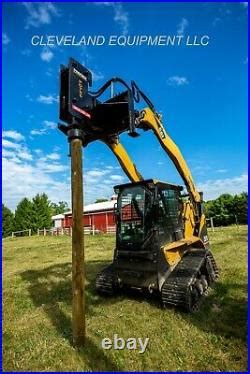 post pounder skid steer attachment|post setter skid loader attachment.